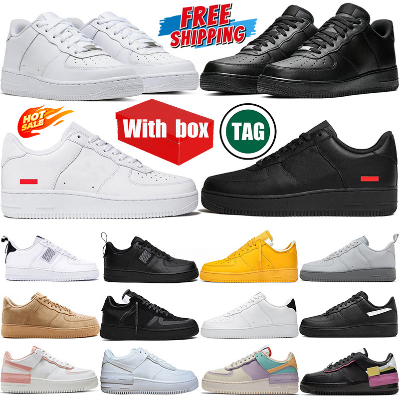 Free shipping With box designer trainers casual shoes men women platform triple white black outdoor sports womans mans running shoe trainers sneakers eur 36-45