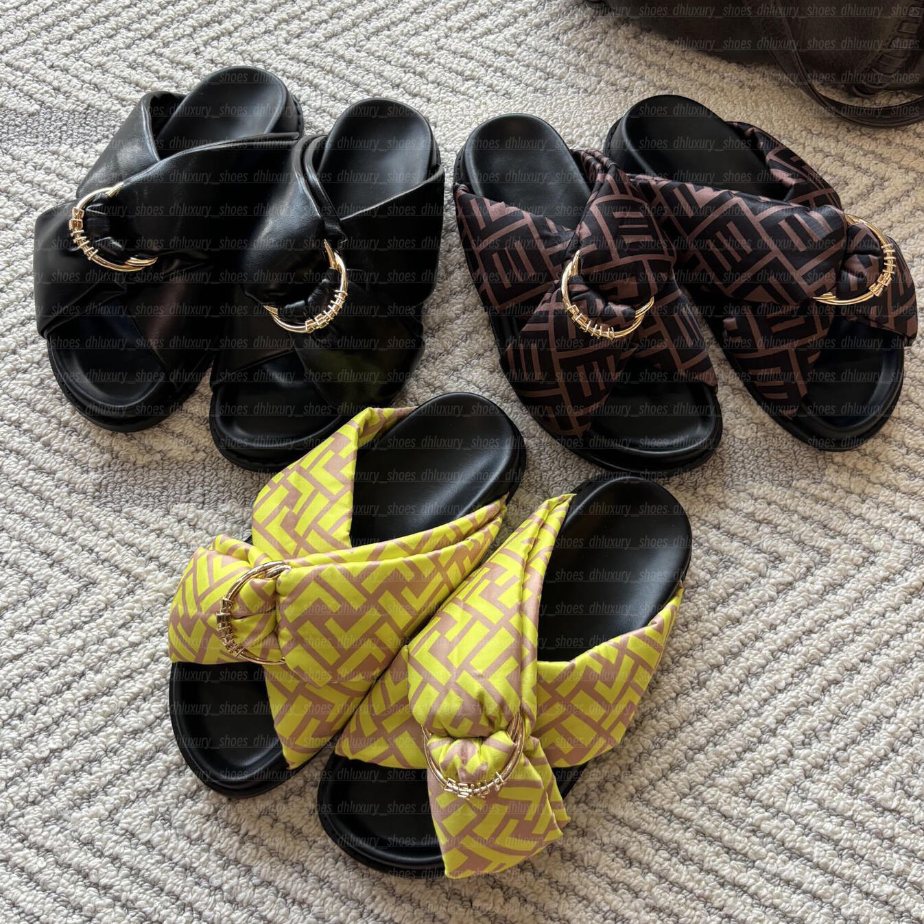 slipper feel Designer Check Slides Summer Beach Sandals Vintage Tartan Slider Men Slippers Women High Quality Luxury Sandals Archive Beige Print Embossed Slide