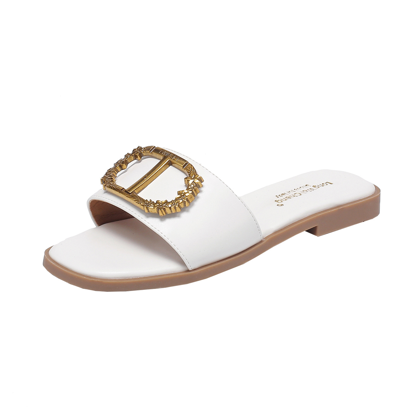 Longweicheng 2026 Summer Hot Casual Fashion Designer Slippers Trendy Lightweight Anti slip Flat Beach Shoes for Women