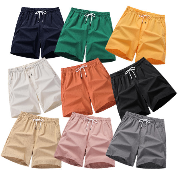 Mens Quick Drying Sports Shorts 4 Colors 4-Pack Casual Loose Elastic Belt with Drawstring Lightweight Suitable for Running and250214
