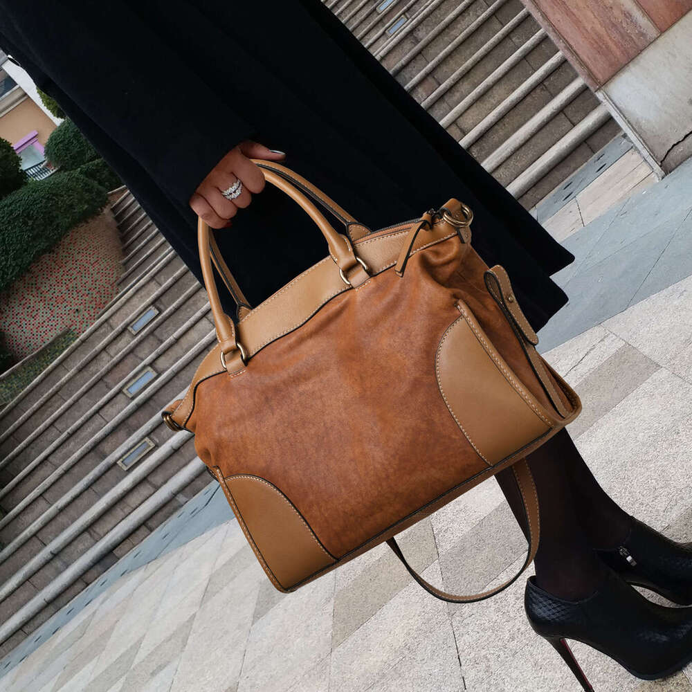 2026 New Women Large Capacity Handbag Genuine Leather Luxury Elegant Casual Shoulder Crossbody Bag High End Ladies Purse Wholesale SENYY