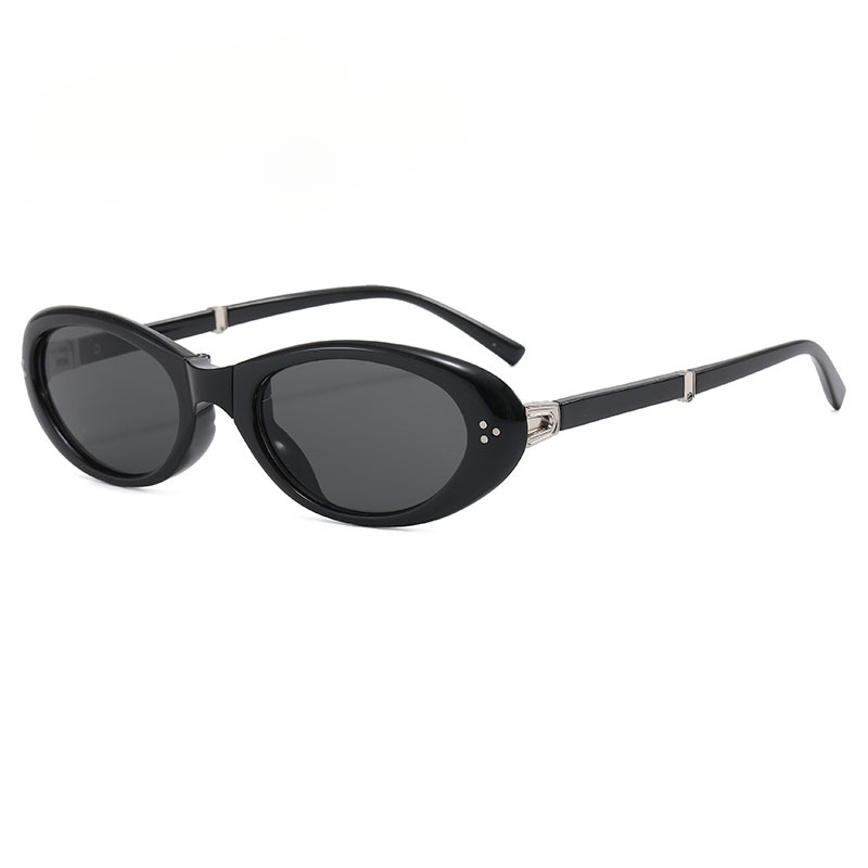Women Foldable Cat Eye Glasses Oval Butterfly Small Frame Retro Lightweight Casual Eyewear
