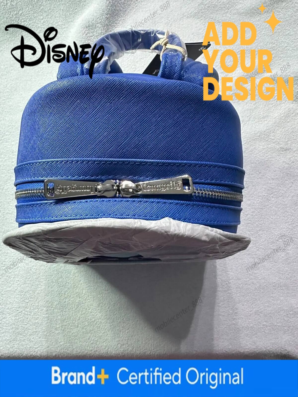 Designer Disney Stock Disney Loungefly Inside Out Sadness Cosplay Mini-Rucksack Pu Leather Backpack Cartoon Lotso Stitch Fashion Cute Girl Bag Luxury