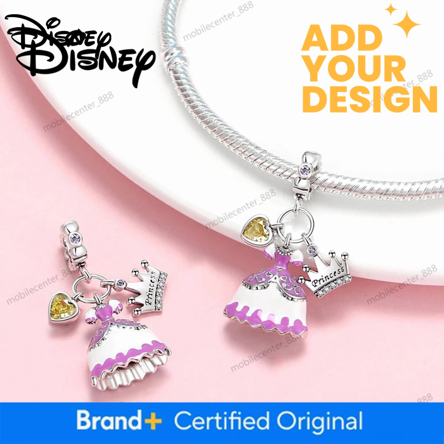 Designer Disney 925 Silver Disney Hot Sale New Pendant Mickey Stitch Charms Beads Fit 3Mm Bracelet Necklace Women DIY Fine Festival Jewelry Gift Luxur - view 7