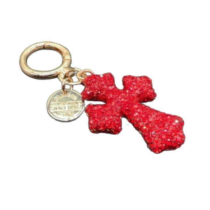 Trendy Personalized Creative With Zodiac Sign Pendant, Car Key Accessory, Metal Wholesale Diamond-Encrusted Cross Keychain