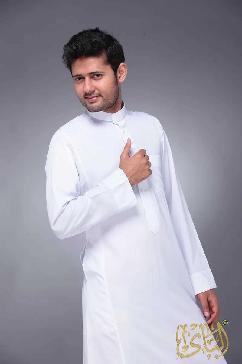 Islamic Clothing Men Length Long Sleeve Loose Muslim Men Saudi Arabia Pakistan Kurta Muslim Costumes Muslim Dress Kaftan Thobe W251216