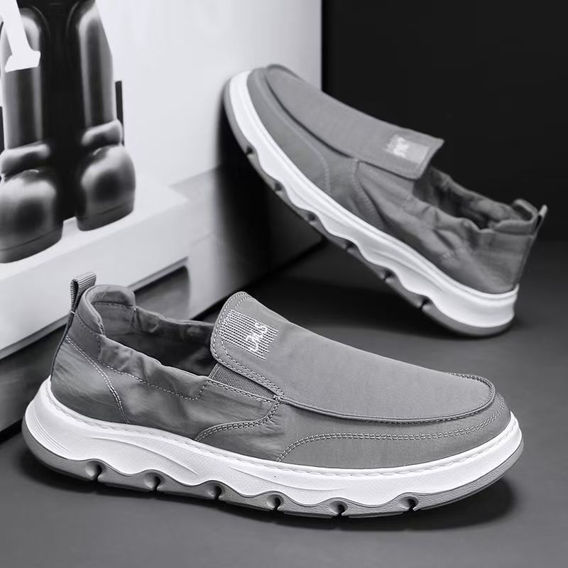 Ice silk canvas men's shoes, new winter hot-selling slip-on casual sneakers, old Beijing cloth shoes