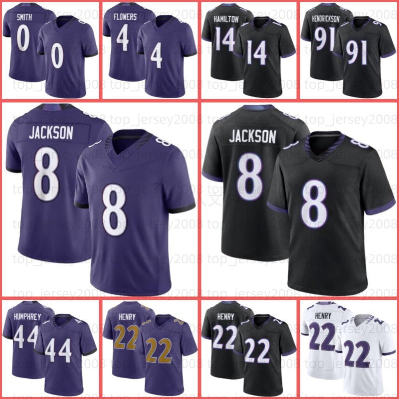 Lamar Jackson Zay Flowers 22 Derrick Henry Football Jersey Malaki Starks Mark Andrews Kyle Hamilton Roquan Smith Nate Wiggins Mike Green Ray Lewis Trey Hendrickson
