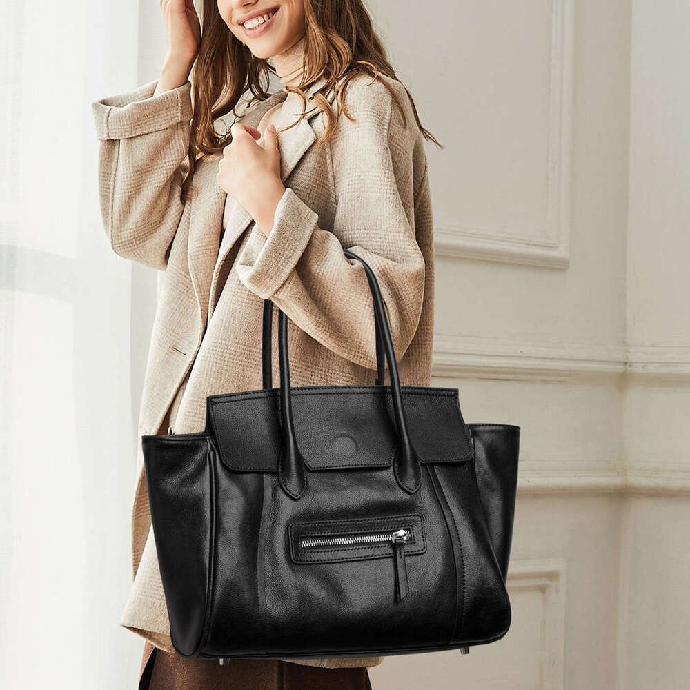 2026 New Women Handbag Top Grain Leather Luxury Designer Niche Elegant Commute Tote Shoulder Crossbody Bag High End Ladies Purse Wholesale SENYY
