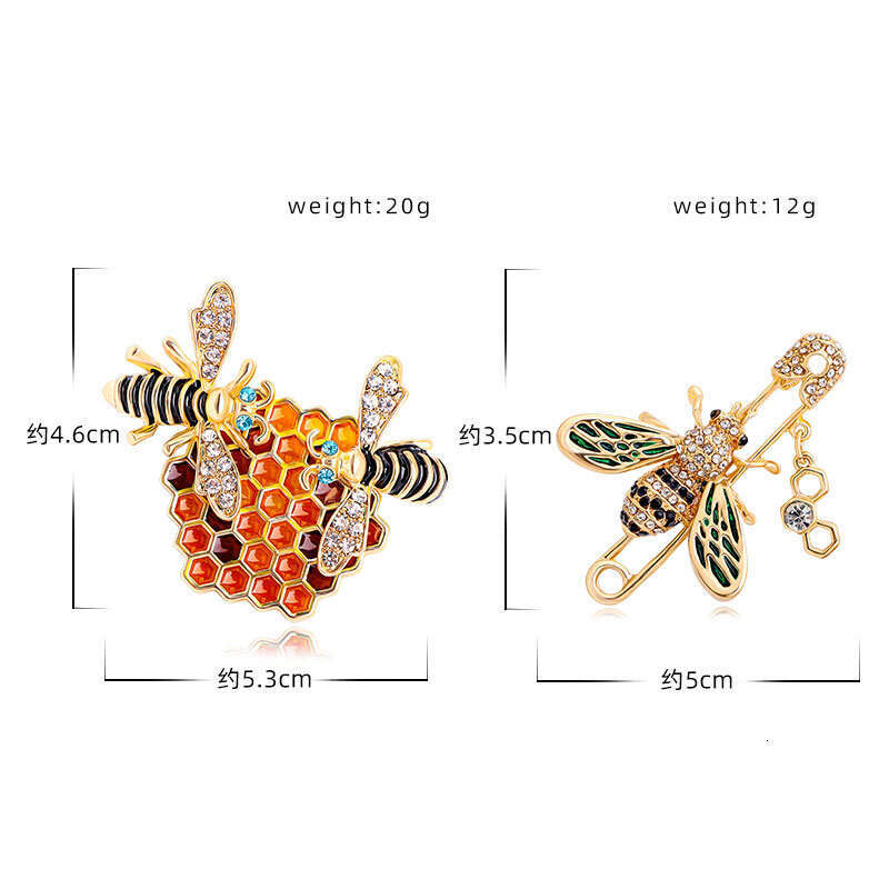 Fashion New Animal Bee Women's Accessories Hot-Selling Colorful Oil-Drip Hornet Pin Brooch High-End