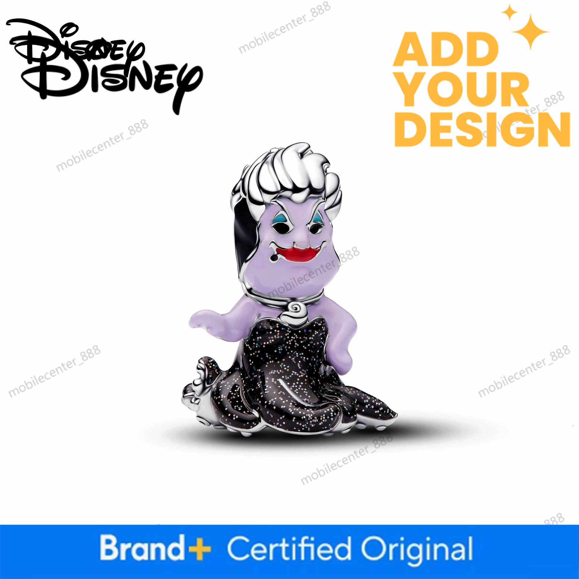 Designer Disney 925 Silver Disney Hot Sale Pendant Mermaid Villain Stitch Charms Beads Fit Bracelet Necklace Women DIY Fine Easter Jewelry Gifts Luxur - view 3