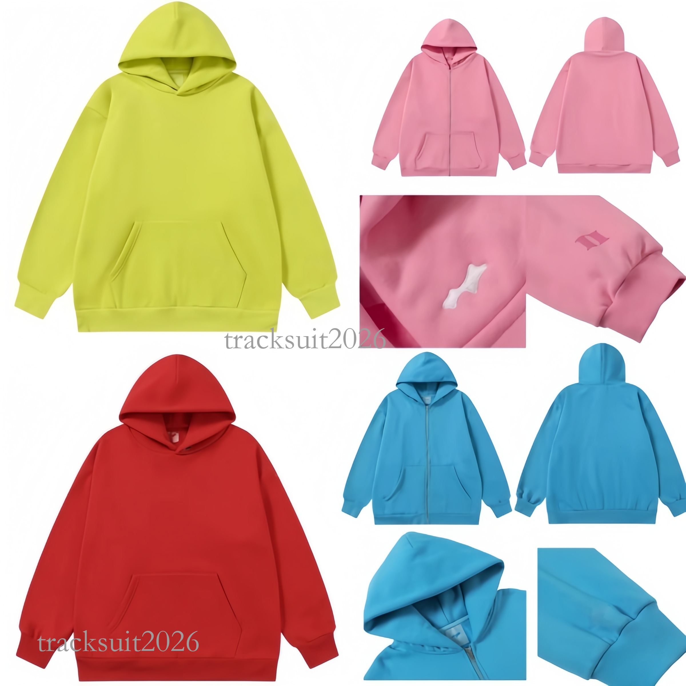 Embroidery Skylrk Hoodies Men Woman Fashion Streetwear Cotton Blk Red Yellow Pink Sweatshirts Hooded Pullovers J251ge 7