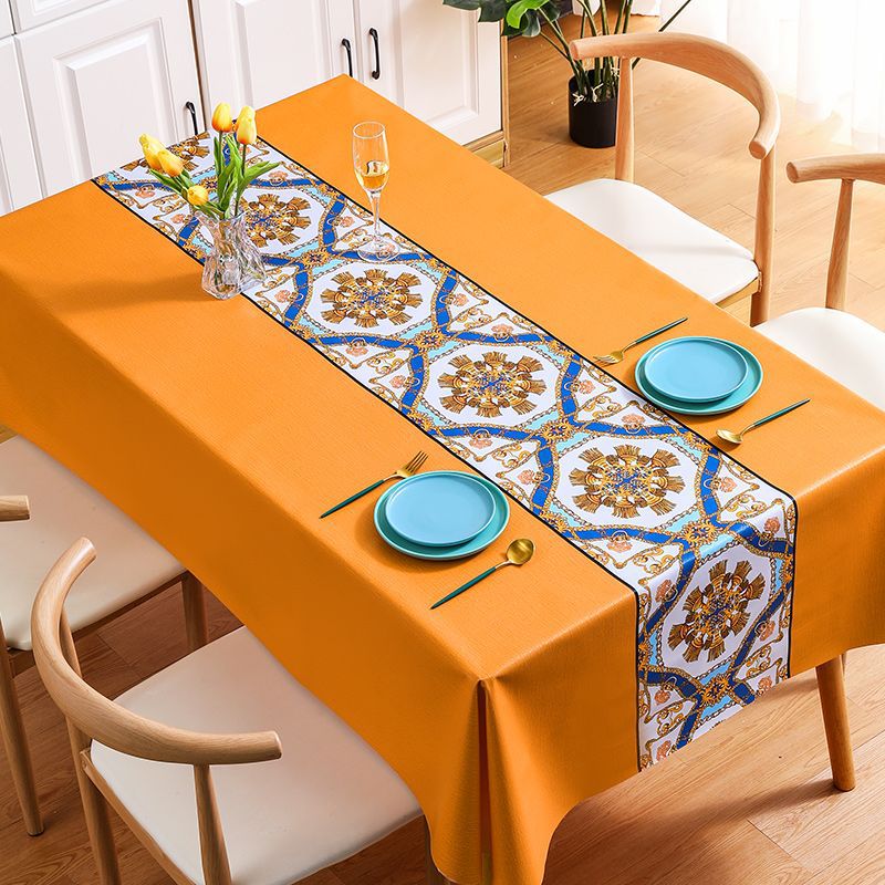 YL-38508 Custom Tablecloth - Waterproof, Oil-proof, Heat-resistant, Wash-free, High-quality Tablecloth, Coffee Table Cloth, Conference Table Cloth, Pl