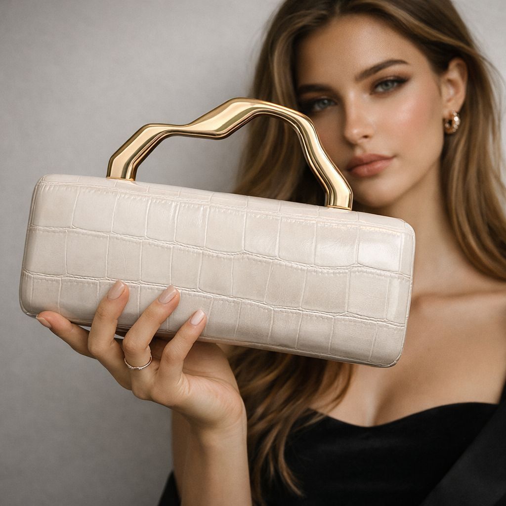 European and American New PU Gold Shaped Bag Single Shoulder Crossbody Fashionable Personality Socialite Evening Party Manufacturer Wholesale