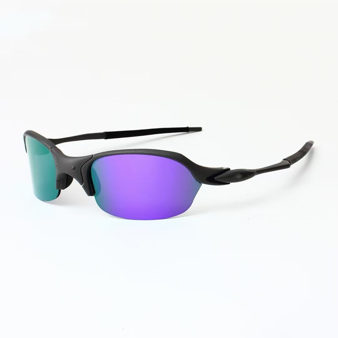 New European American Cross-Border Outdoor Sports Cycling Half-Frame Sunglasses for Men and Women Trendy Retro