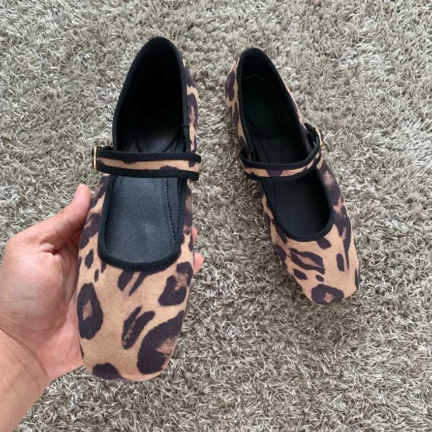 2026 Womens Leopard Print Casual Shoes Woman Flat Shoe Summer Mary Jane Shoes Woman Slip-on Flats X260417
