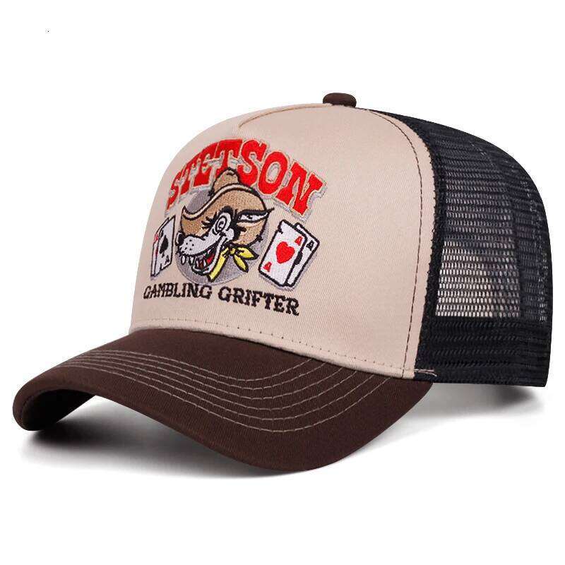 2025 Personalized New Baseball STETSON Wolf Head Poker Truck Street HipHop Daily Casual Wear Sunshade Net Hat Unisex