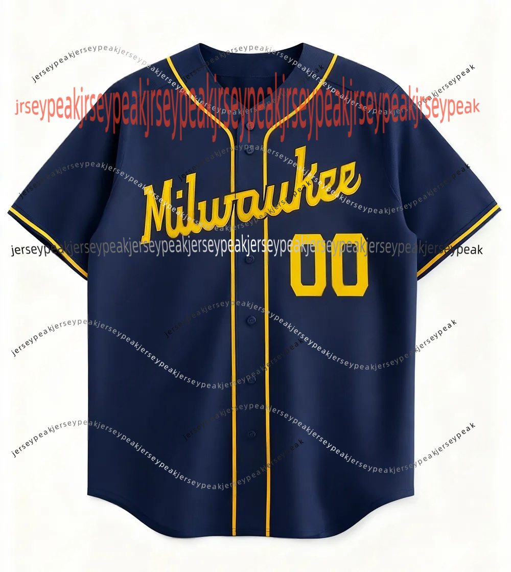 Custom Brice Turang 2026 New City Connect Yelich22 Contreras24 Jackson Chourio Sal Frelick Jake Bauers Misiorowski32 Woodruff Perkins16 Joey Ortiz Jer