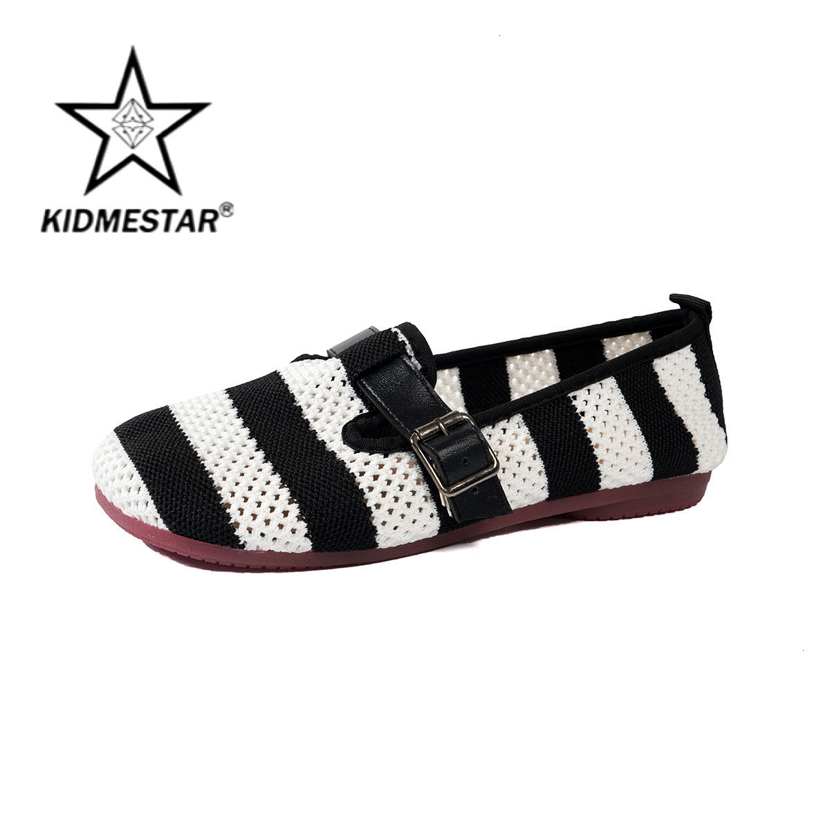 Women's Luxurious Round-toe Comfortable Knitted Breathable Mesh Soft-soled Flat Shoes - Designer Style Flip-flops For Outdoor Leisure New Design 