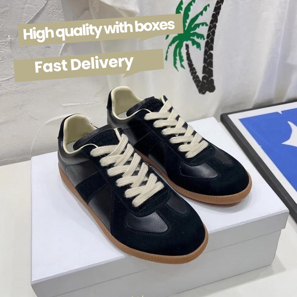 quality german mm6 army shoes sneakers gum gats trainer paint trainers gat sneaker black grey white painter nude patent brown nutmeg wens mensJ260516