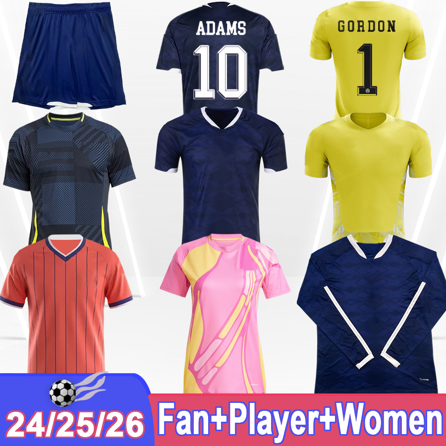24 25 26 ScOTLAnd Mens Player Soccer Jerseys ROBERTSON MCTOMINAY ADAMS CHRISTIE MCLEAN MCGINN Home Away Football Shirts Long Sleeves Adult Uniforms