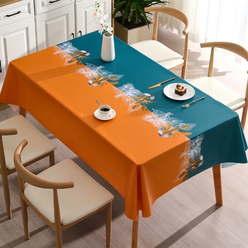 YL-38508 Custom Tablecloth - Waterproof, Oil-proof, Heat-resistant, Wash-free, High-quality Tablecloth, Coffee Table Cloth, Conference Table Cloth, Pl
