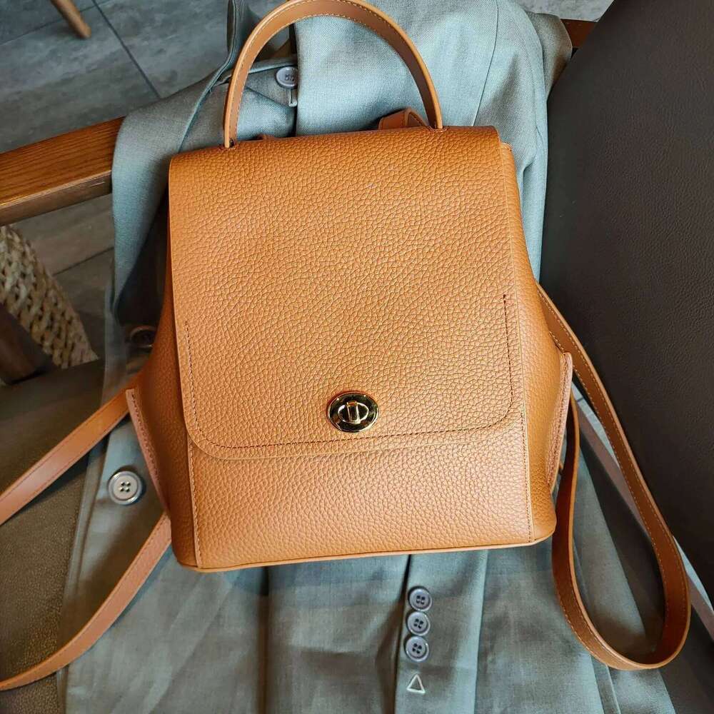 Ins Vintage Women Backpack Cowhide Leather High Quality Female Shoulder Bag College Girl School Book Backpacks Daypack SENYY