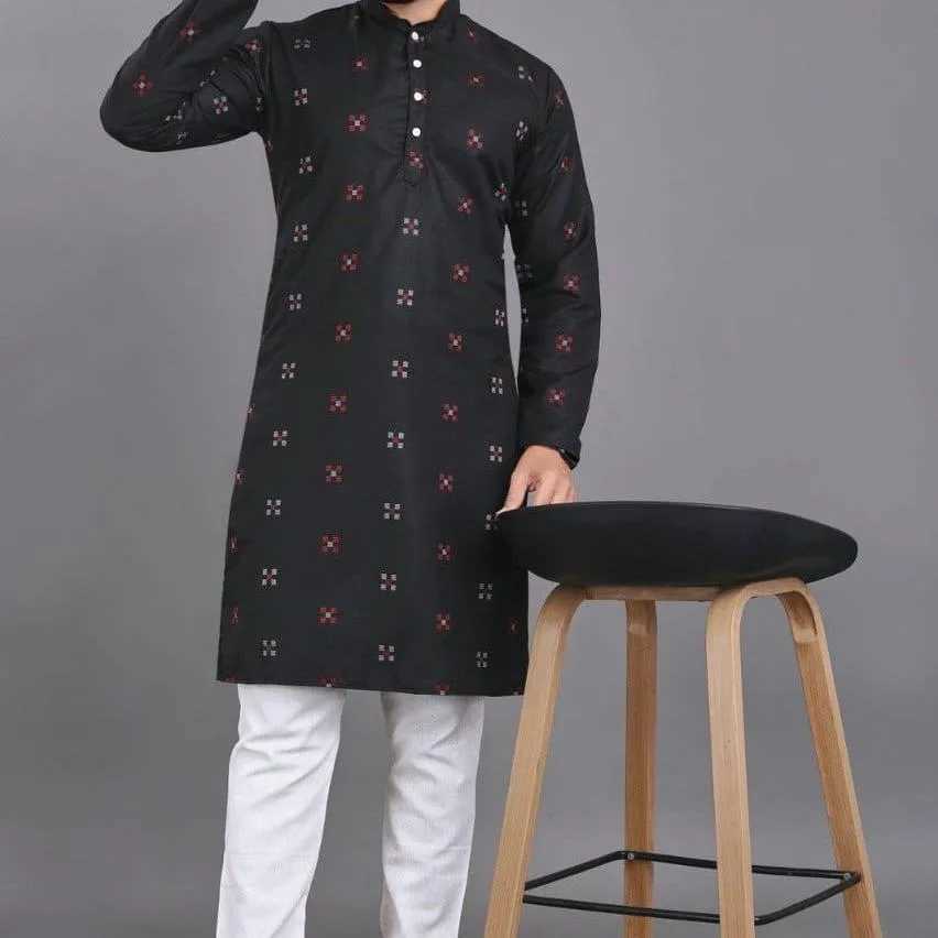 Muslim MenS Robe Long-Sleeved Ethnic Style 2025 Stand Collar Arabic Clothing MenS Islamic Casual Robe Marokkaanse Kaftan W251216