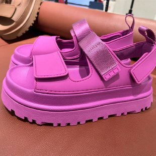 European And American Summer New Women's Casual Thick-Soled Shoes Open-Toe Velcro Buckle