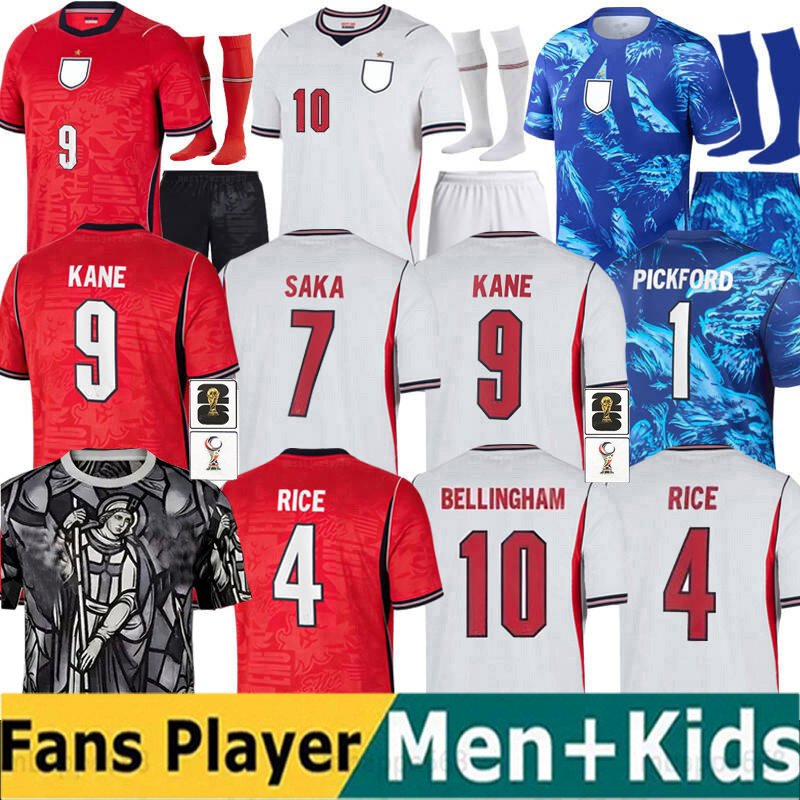 englands kit 26 27 jersey World Cup 2026 Soccer Jerseys football tops shirt BELLINGHAM kits BECKHAM KANE SAKA RICE FODEN National Team maillot de foot Kids Kit