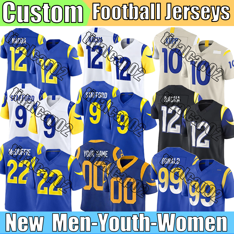 Los Angelescity RamsS Jersey McDuffie Stafford Donald Verse Williams Garoppolo Jerseys Dickerson Faulk Higbee Avila Fiske Adams Ferguson Football Jerseys