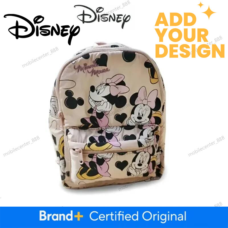 Designer Disney New Disney Mickey Mouse Women Backpack Minnie Canvas School Bag Large Capacity Girls Mochila Fashion Cartoon Backpack Luxury - view 3