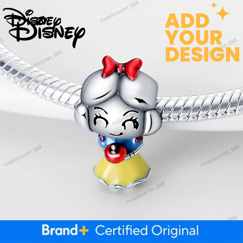 Designer Disney 925 Silver Disney Hot Sale Pendant Mermaid Villain Stitch Charms Beads Fit Bracelet Necklace Women DIY Fine Easter Jewelry Gifts Luxur - view 7
