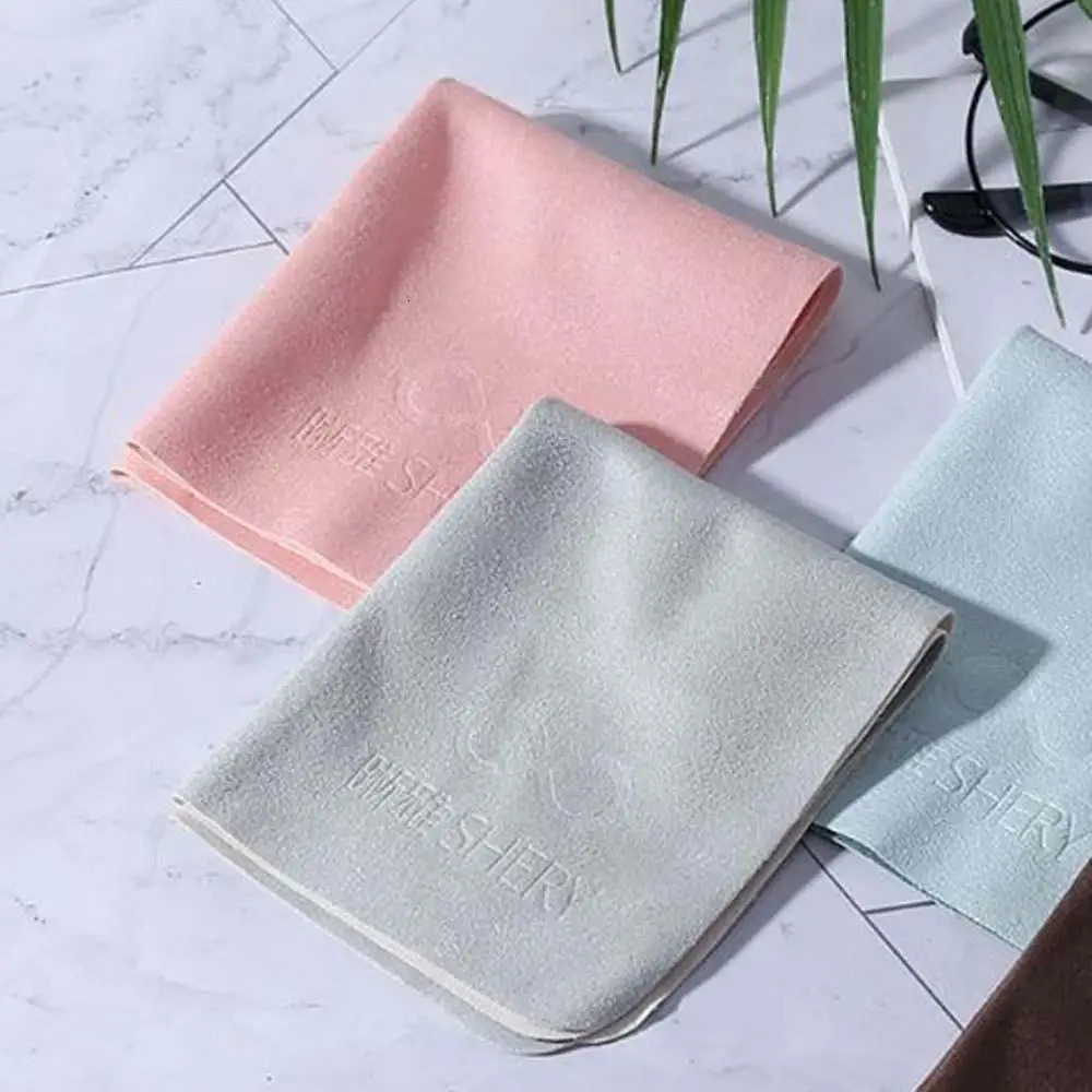 5 colors Phone Screen Chamois Glasses Clean Lens Clothes Cleaning Wipe Cloth 260407