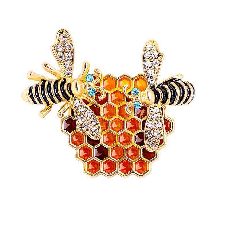 Fashion New Animal Bee Women's Accessories Hot-Selling Colorful Oil-Drip Hornet Pin Brooch High-End