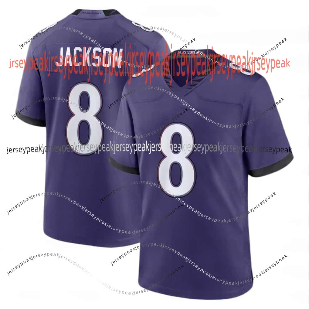 8 Lamar Jackson Raven 2026 Football Jerseys Trey Hendrickson Zay Flowers Derrick Henry Malaki Starks Andrews Hamilton Roquan Smith Wiggins Green Lewis