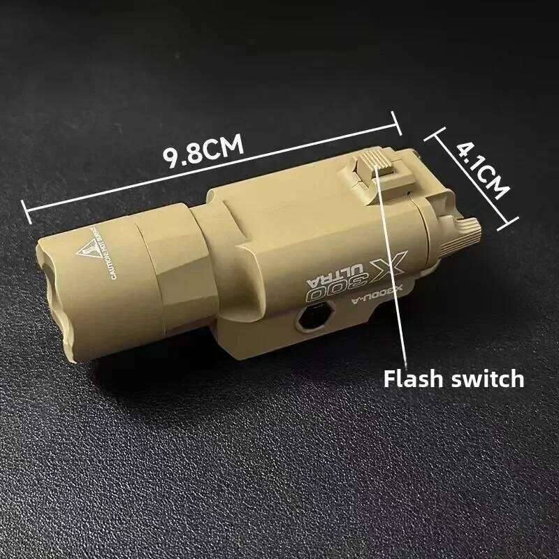 Tactical X300 X300U Nylon Pistol Strobe LED Light Fit 20mm Rail Airsoft Hanging Hunting Flashlight 26L0417