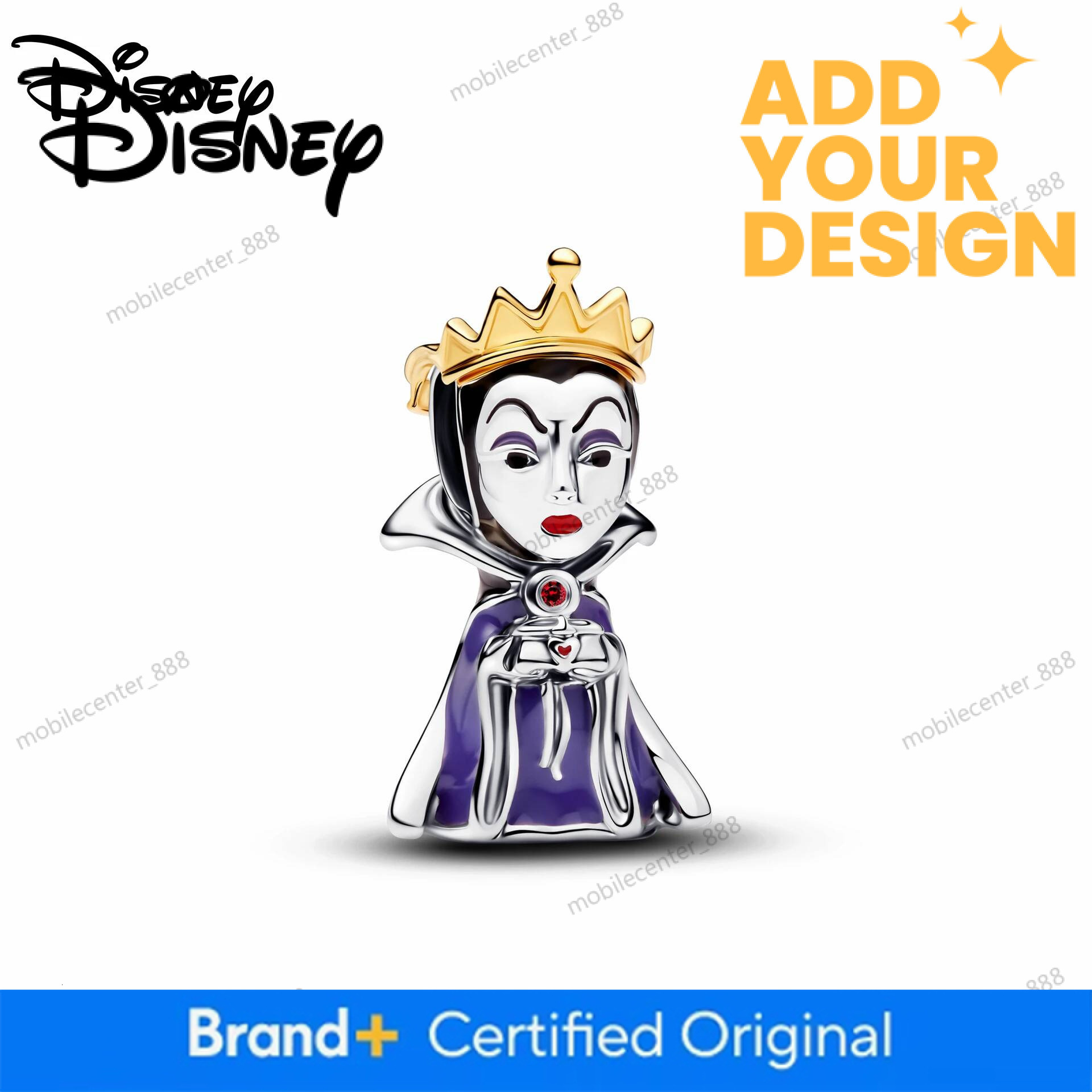 Designer Disney 925 Silver Disney Hot Sale Pendant Mermaid Villain Stitch Charms Beads Fit Bracelet Necklace Women DIY Fine Easter Jewelry Gifts Luxur - view 4