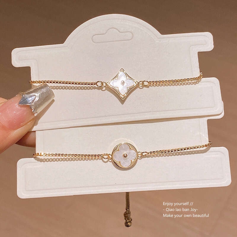 Floral Adjustable Bracelet, Korean Style, High-End Feel, Trendy Fashion, Suitable For Commuting, Elegant Hand Accessory, Wholesale