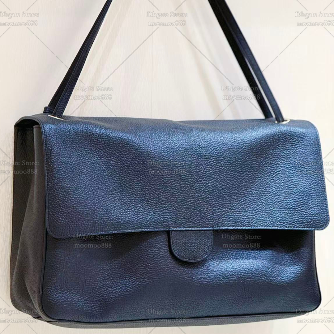 12A All-New Mirror Quality Designer Maxi Double Flap Bag 38cm Calfskin Handbags for Women Genuine Leather Shoulder Bag Black Crossbody Purse A6233