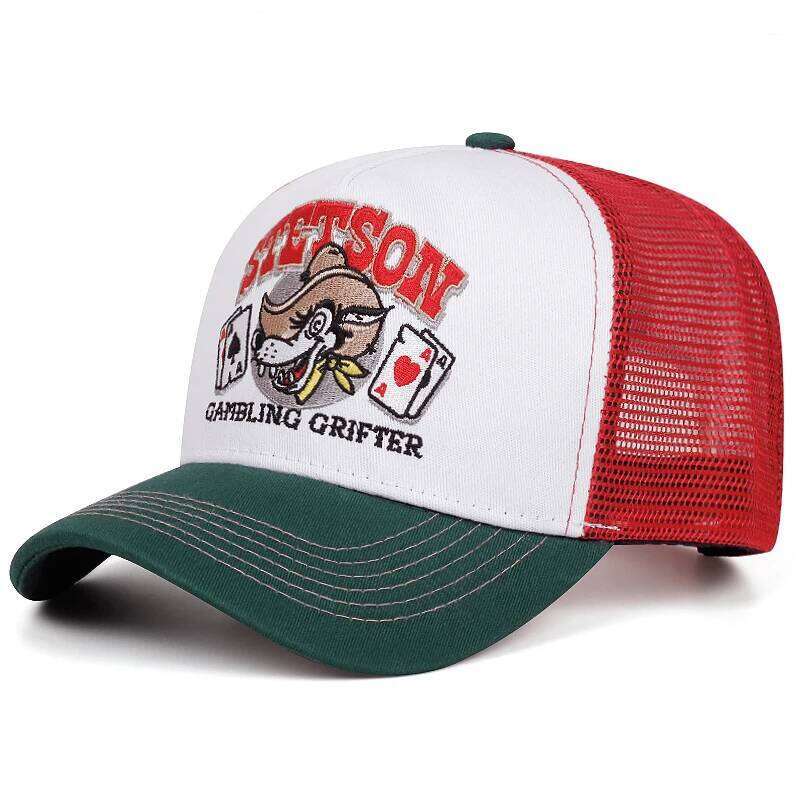 2025 Personalized New Baseball STETSON Wolf Head Poker Truck Street HipHop Daily Casual Wear Sunshade Net Hat Unisex