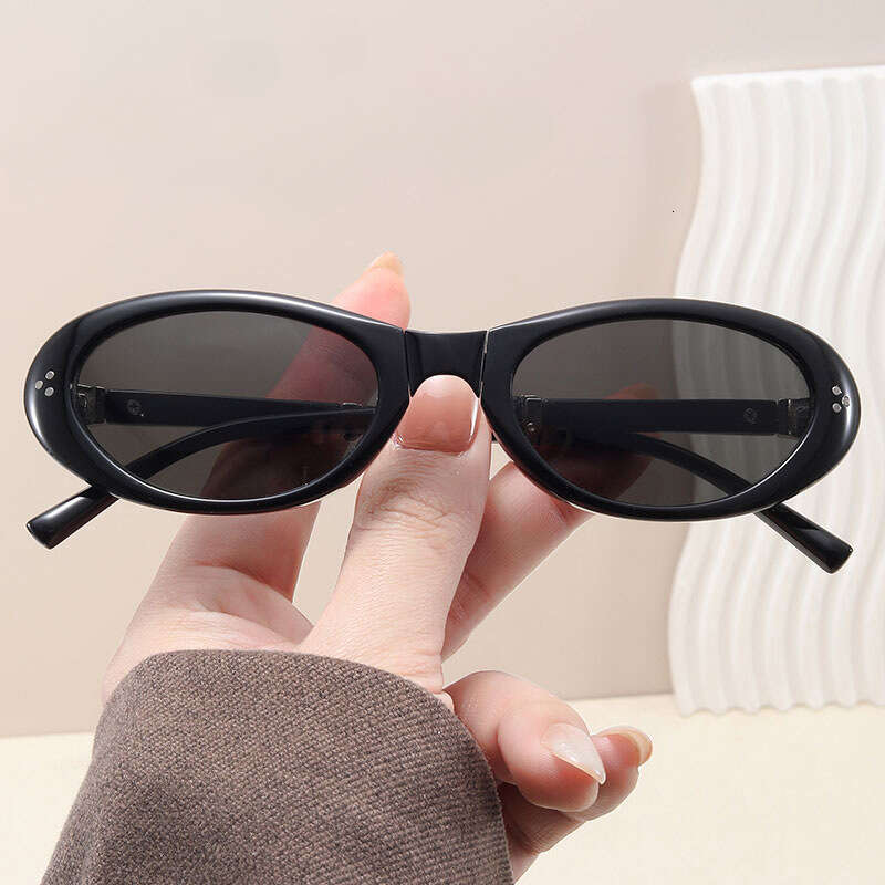 Women Foldable Cat Eye Glasses Oval Butterfly Small Frame Retro Lightweight Casual Eyewear
