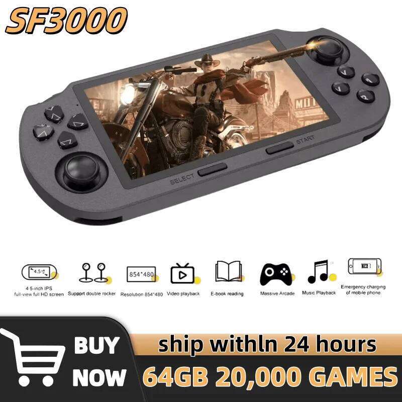Famous Brand SF Retro Handheld Game Console Linux System Inch IPS Screen Mah Portable Pocket Video Player Games CKS