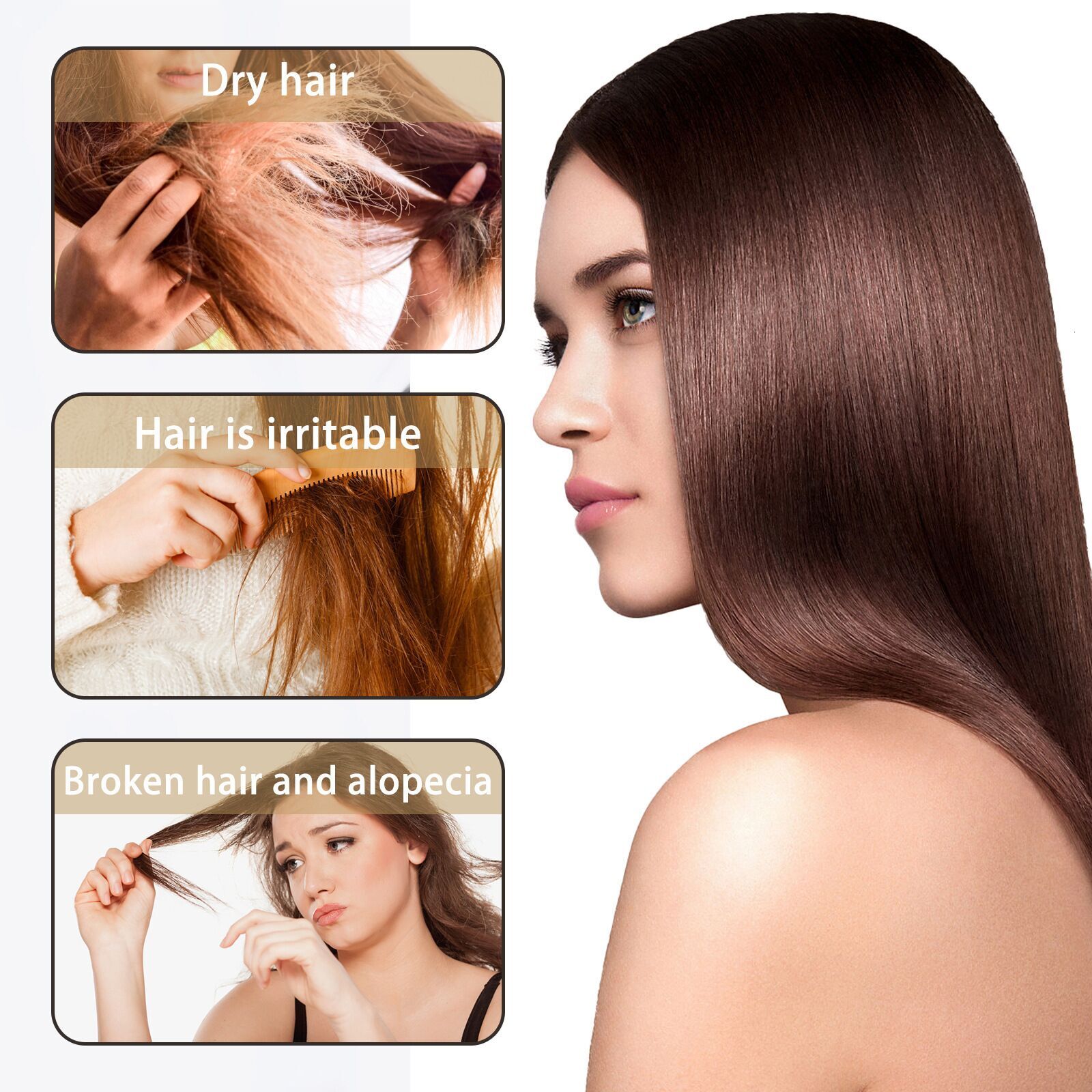 Keratin Silk Smooth Hair Mask Non Steaming Repair Hot Dyeing Hair Care Moisturizing Moisturizing Hair Mask Hair Care