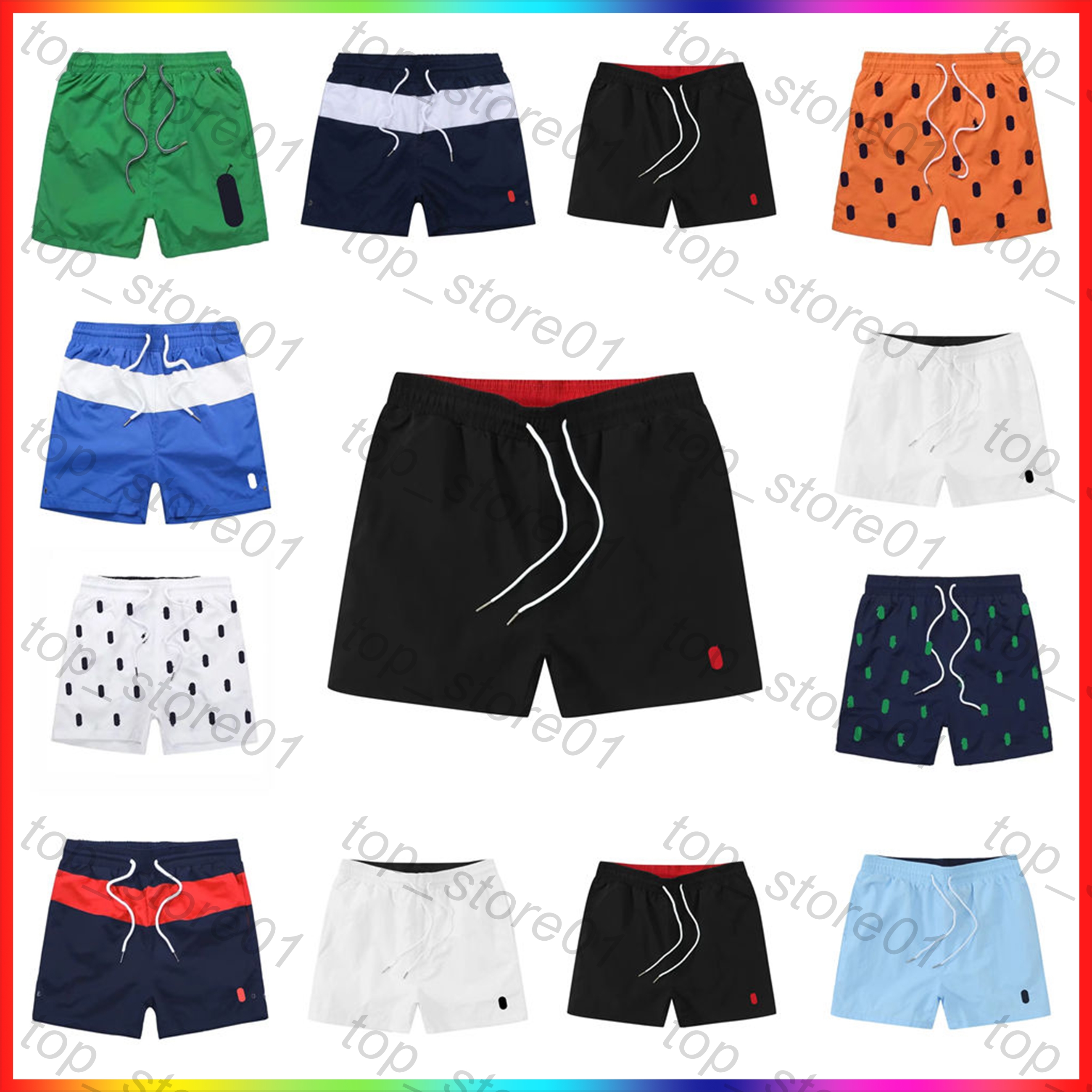 2026 men shorts designer swim shorts warhorse shorts fashion summer beach breathable quick drying shorts men High quality luxury pony embroidery loose beach pants