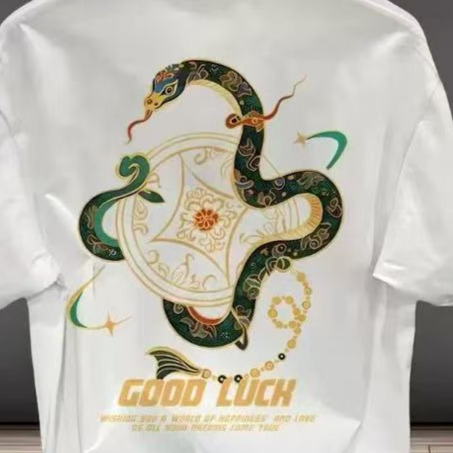 2026 Extra Large Designer Cotton Luxury Fashion Printed Mens Basic Short Sleeve Top Fat Brother Loose Breathable Outdoor Leisure Versatile T-shirt