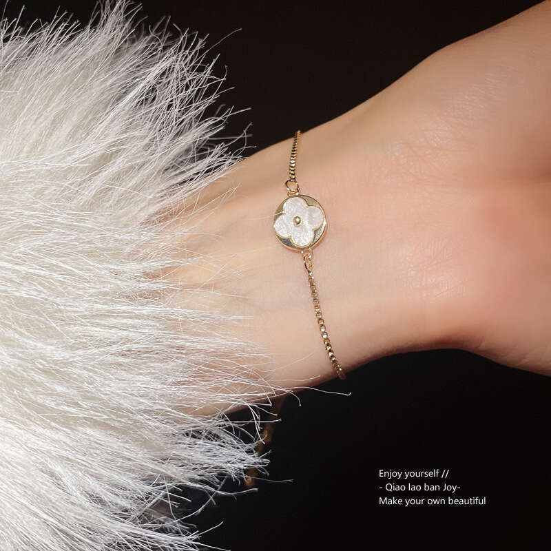 Floral Adjustable Bracelet, Korean Style, High-End Feel, Trendy Fashion, Suitable For Commuting, Elegant Hand Accessory, Wholesale