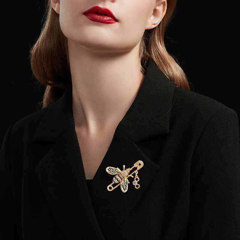 Fashion New Animal Bee Women's Accessories Hot-Selling Colorful Oil-Drip Hornet Pin Brooch High-End