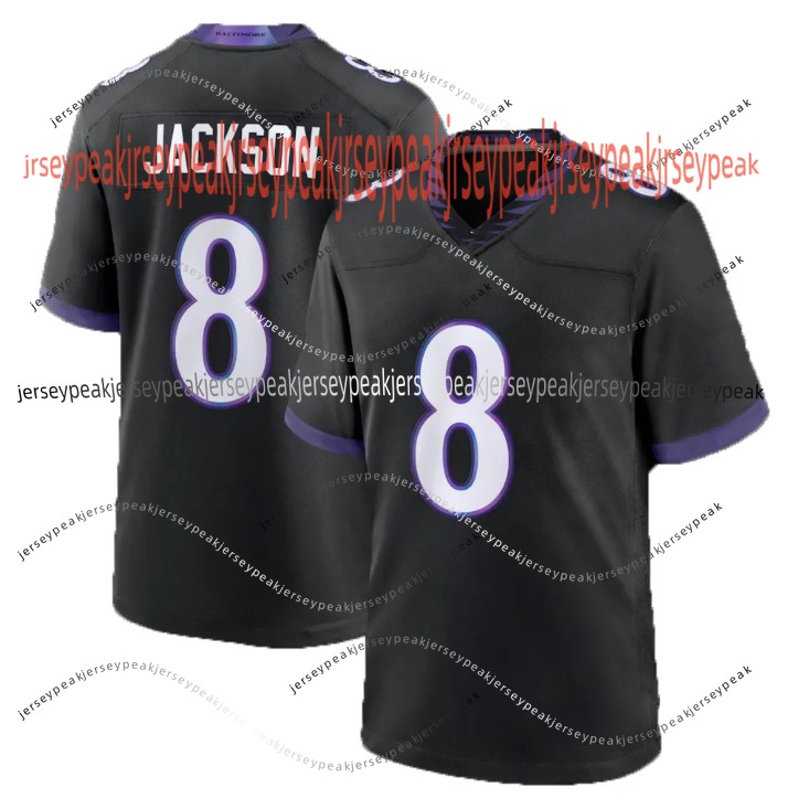 8 Lamar Jackson Raven 2026 Football Jerseys Trey Hendrickson Zay Flowers Derrick Henry Malaki Starks Andrews Hamilton Roquan Smith Wiggins Green Lewis