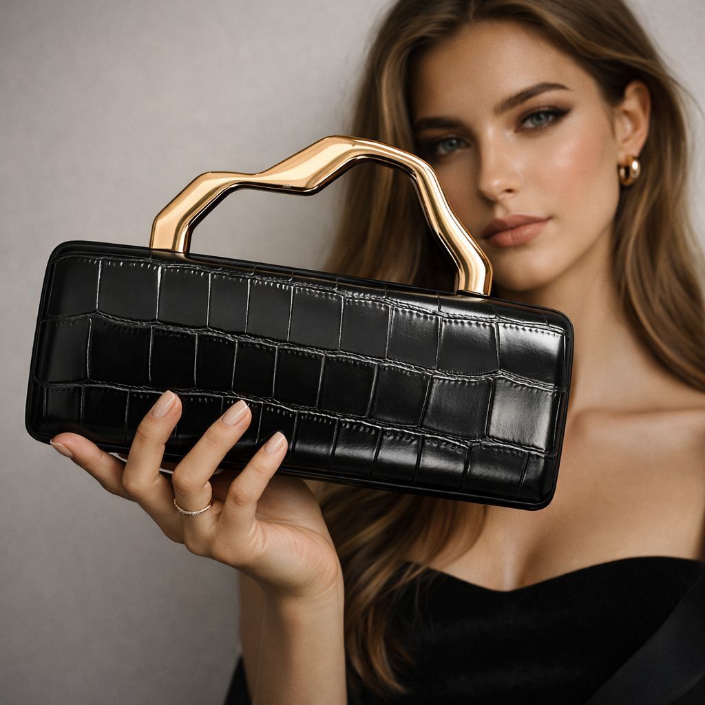 European and American New PU Gold Shaped Bag Single Shoulder Crossbody Fashionable Personality Socialite Evening Party Manufacturer Wholesale